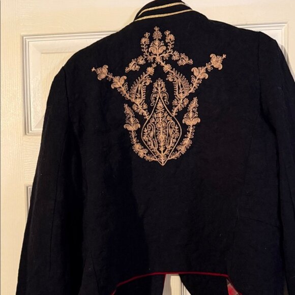 Free People Red and Black Plaid Jacket - Picture 3 of 6